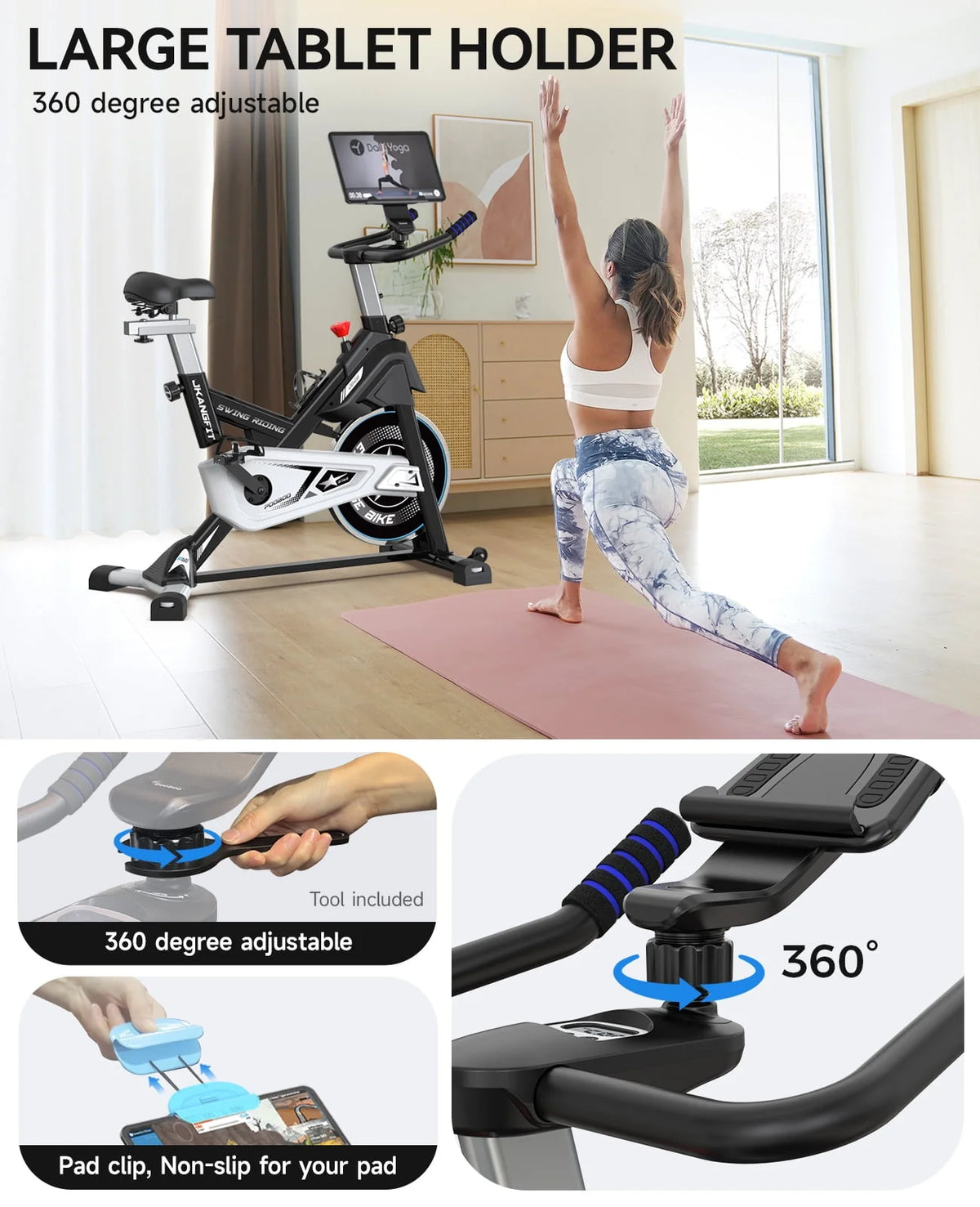 Bluetooth Magnetic Exercise Bike Indoor Cycling Bike Stationary Q7203