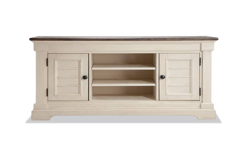 White Gray TV Console M784