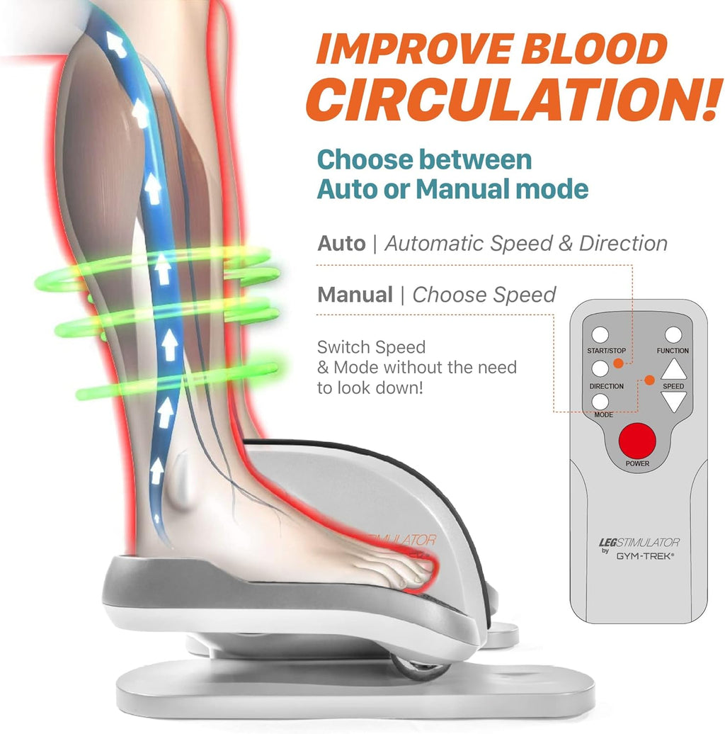 Under Desk Elliptical Machine with Remote Control and LCD Monitor H724759