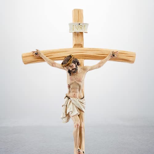 Large Wooden Crucifix with Resin Corpus, 24 inches K229232
