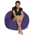 Memory Foam Bean Bag Chair 3 ft Purple H825