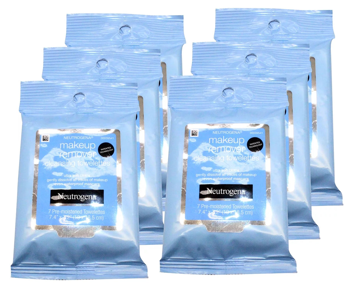 Make-Up Remover Cleansing Towelettes 7 Count Pack of 6 P11462
