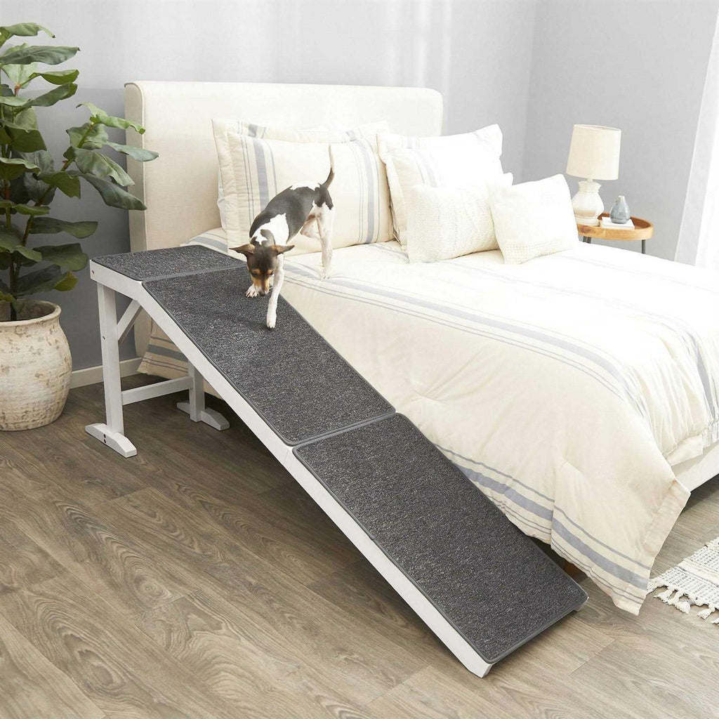 Wooden Carpeted Cat Dog Ramp W753529