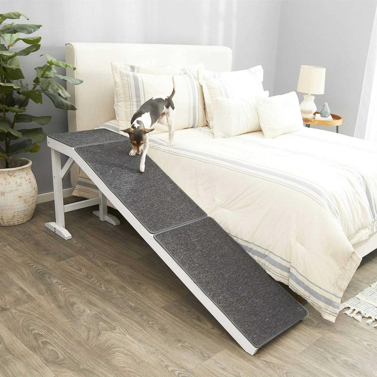 Wooden Carpeted Cat Dog Ramp W753529