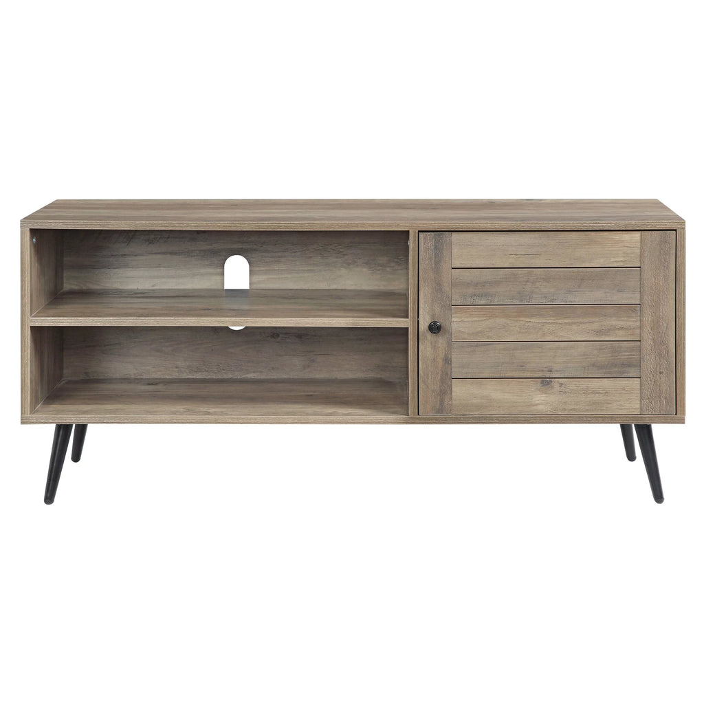 Rustic Oak Black TV Stand X7391
