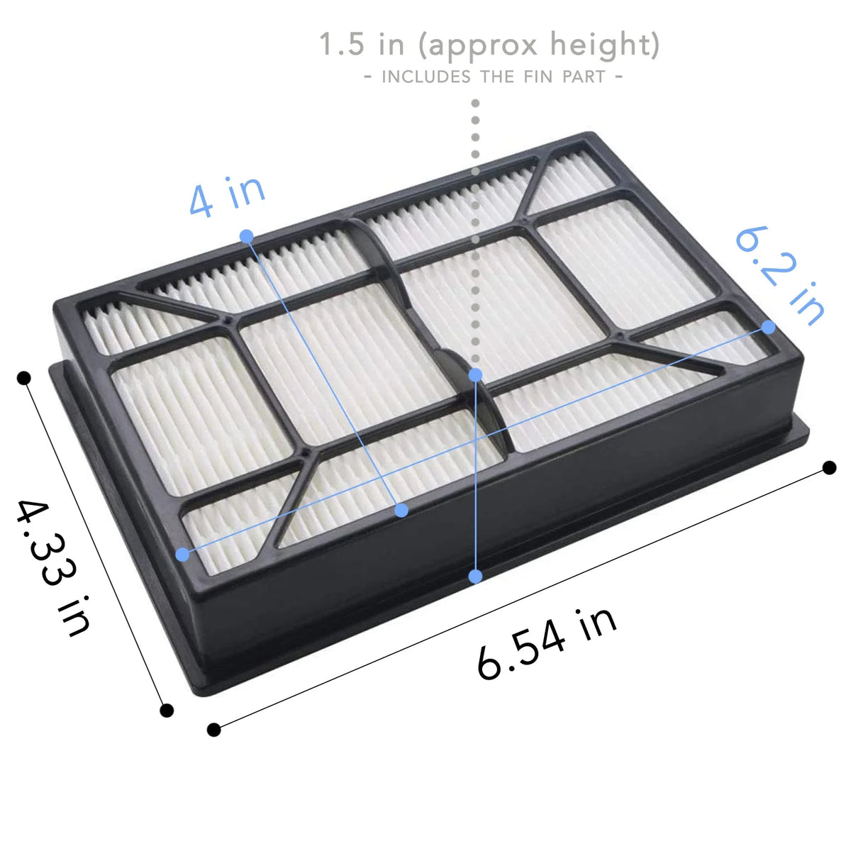 HEPA Media Filter 4 Pack H4216