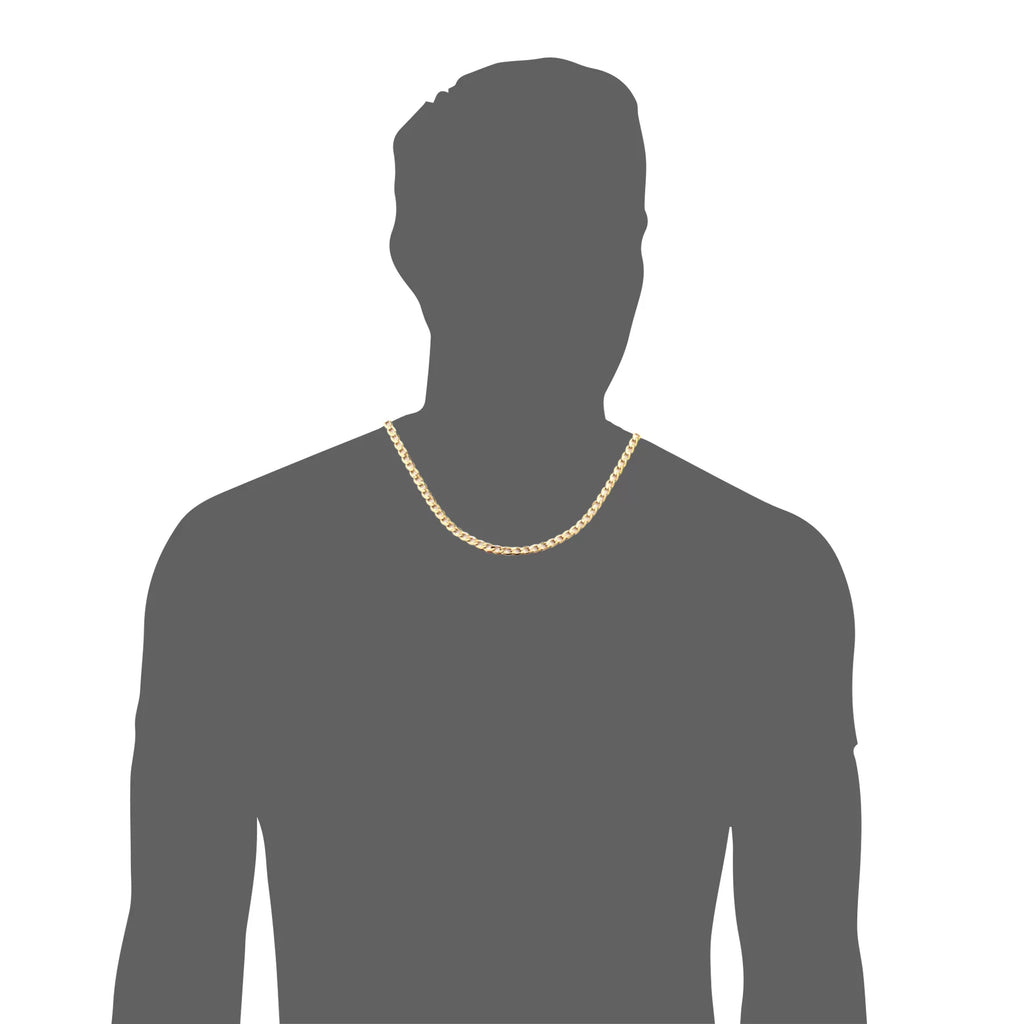 24 Inch 10k Yellow Gold Curb Link Chain Necklace S94571
