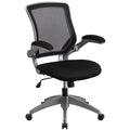 Black Mid-Back Mesh Swivel Desk Chair X25508