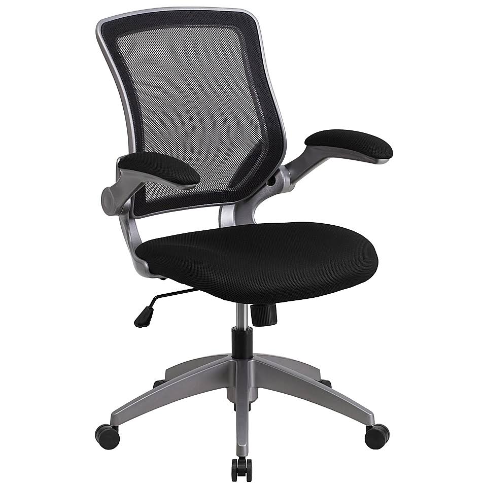Black Mid-Back Mesh Swivel Desk Chair X25508