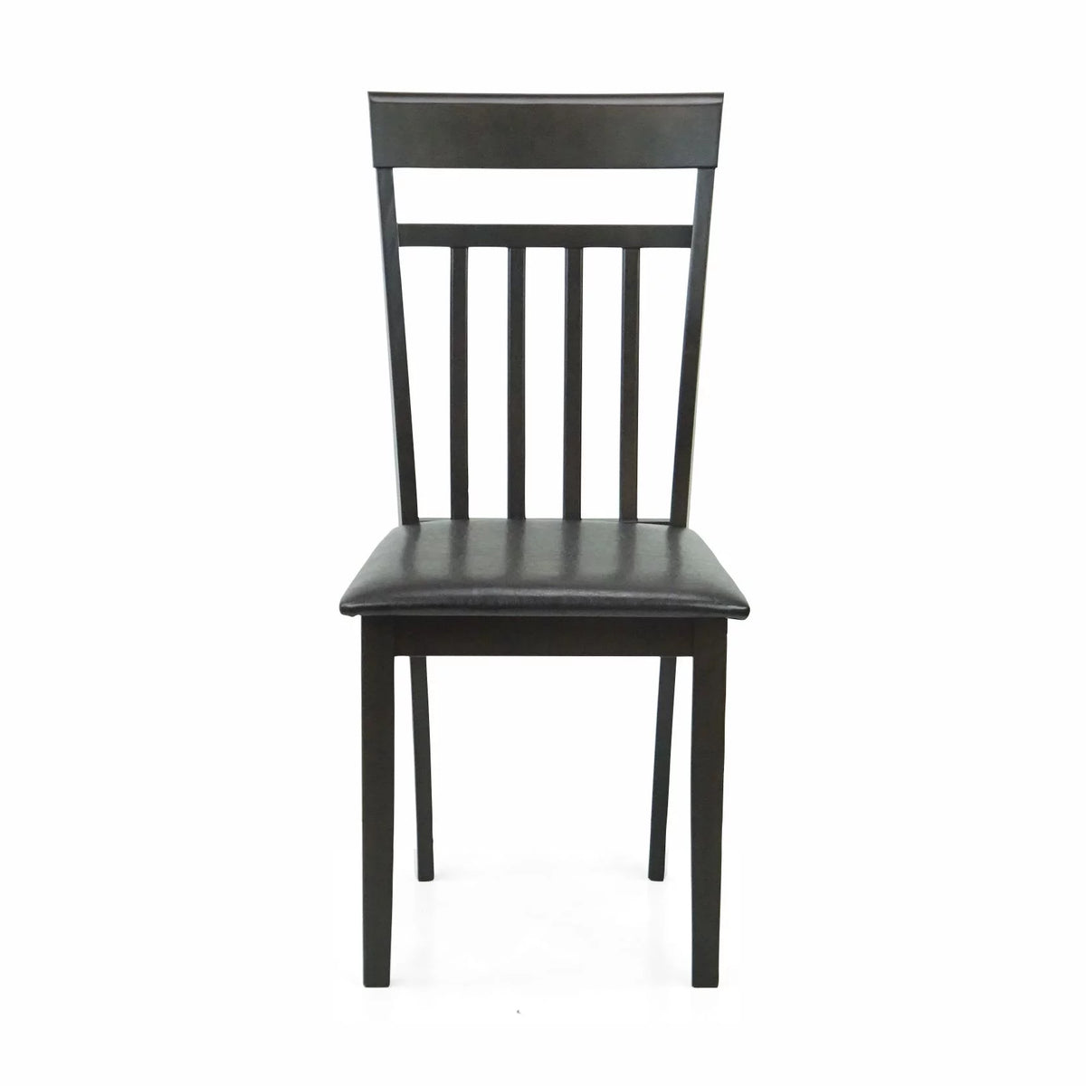 Set of 5 pc Solid Wooden Table and Chairs Espresso Black Finish X768