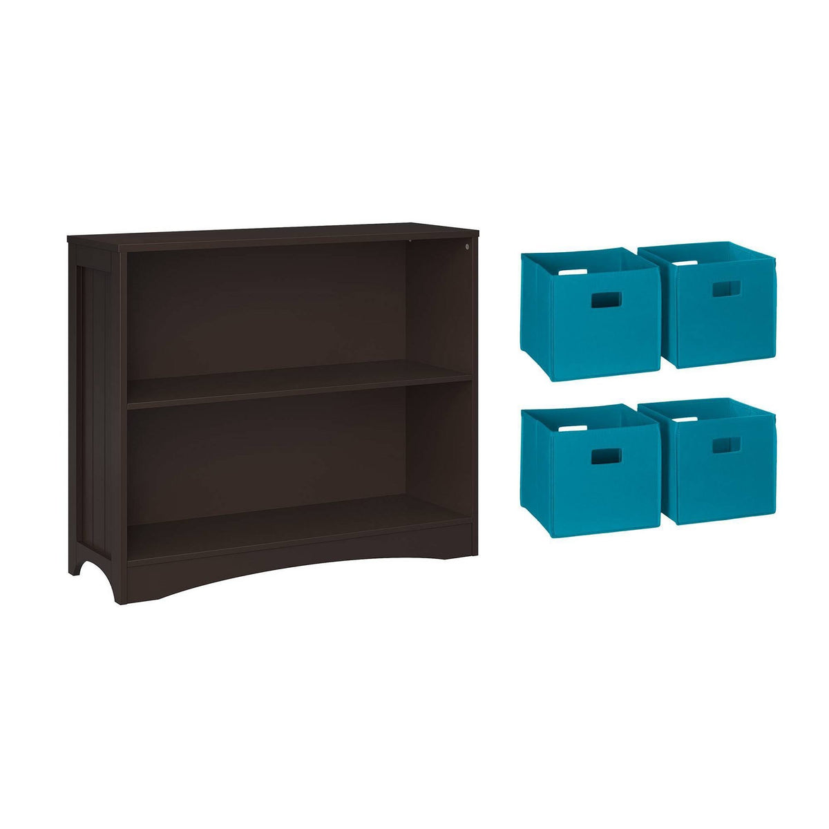 5pc Kids Bookcase Set with 4 Bins K6617