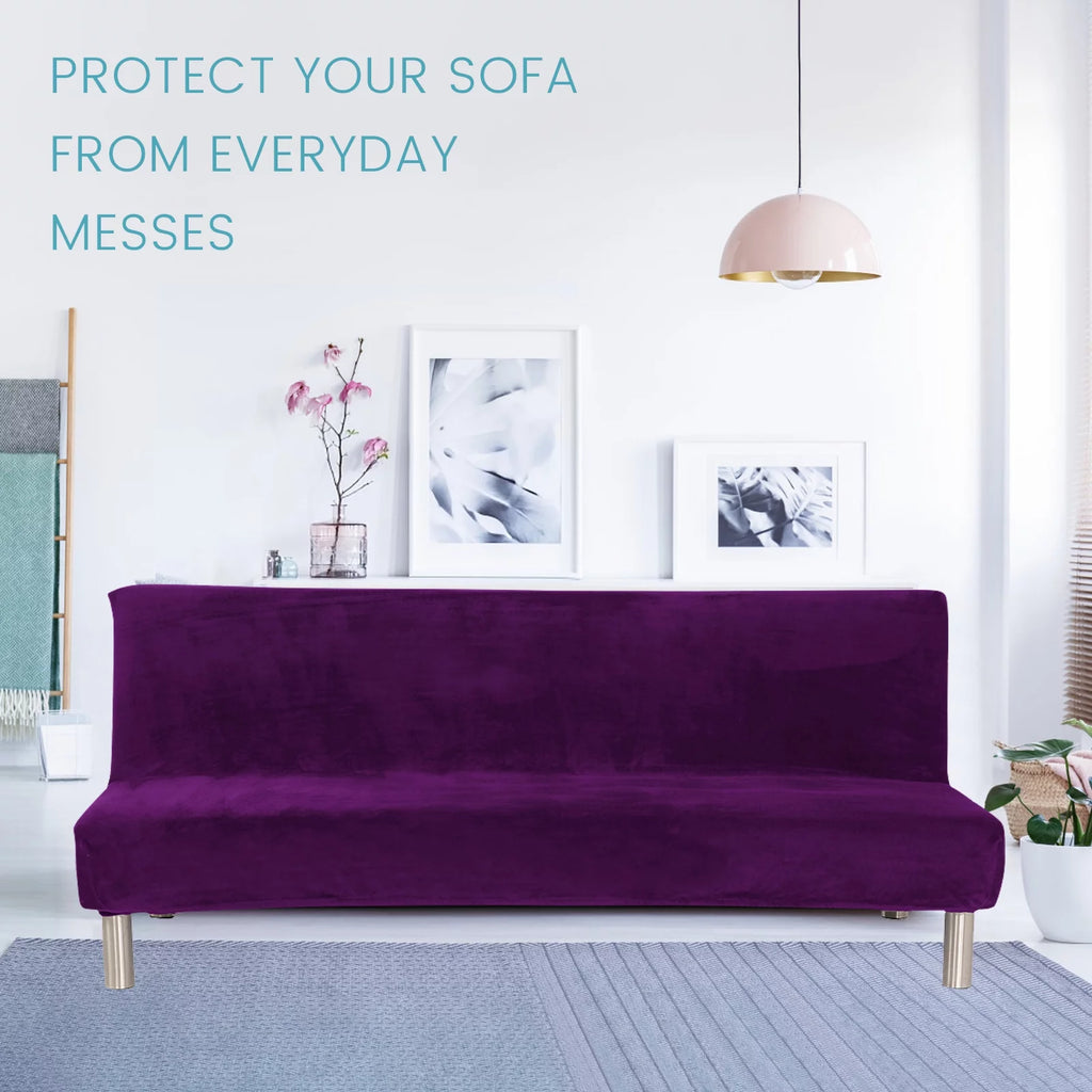 Stretch Futon Cover Armless Sofa Bed Cover M866
