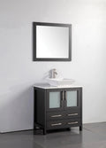 30 in. Single Sink Vanity Cabinet with Ceramic Vessel Sink & Mirror R2871