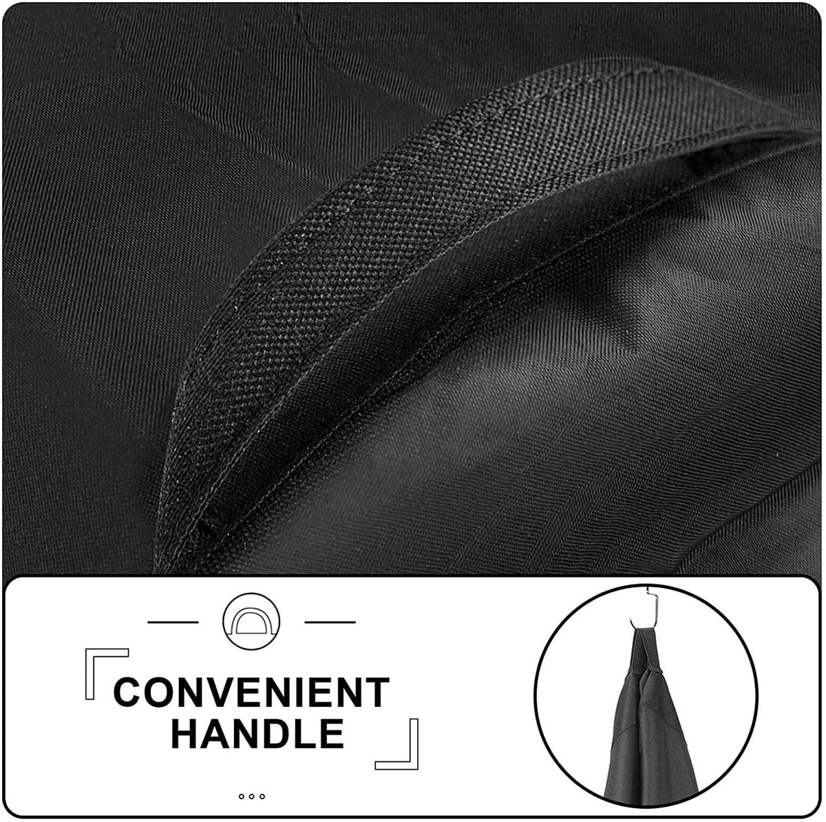 Black 22 inch Charcoal Kettle Grill Cover H64957