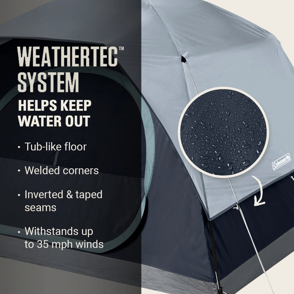 4-Person Camp Tent with LED Lighting P36259