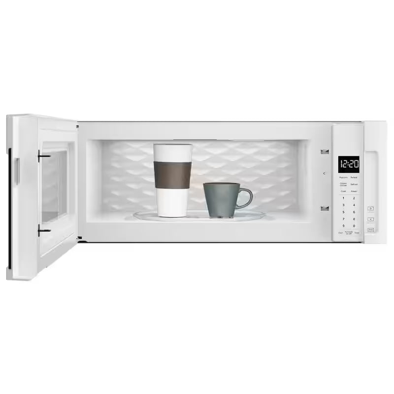 White Low Profile Microwave Hood Combination S56249