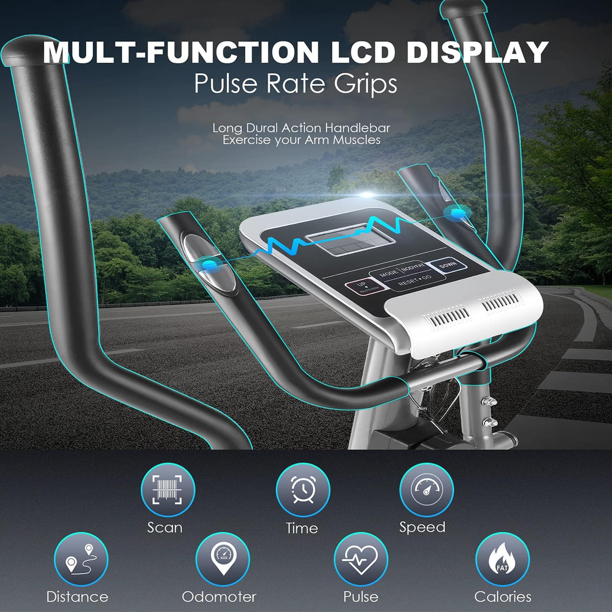 Elliptical Cross Trainer with LCD Monitor W6285
