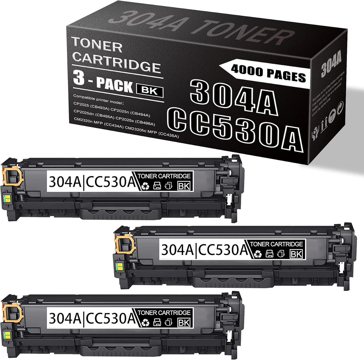 Black 3 Pack Compatible Toner Cartridge J66423