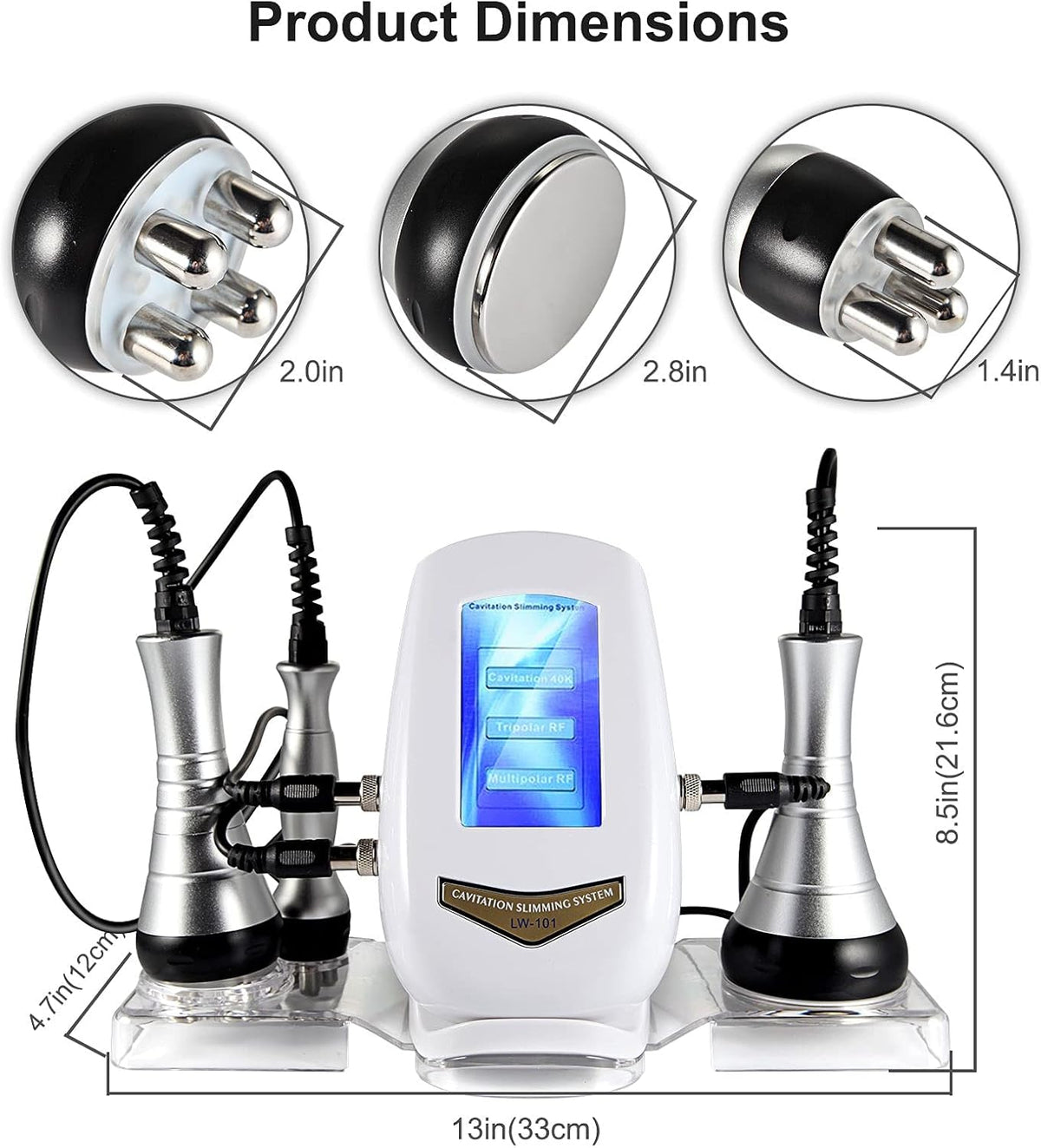 High Frequency Facial Machine with 3 Massage Heads E486