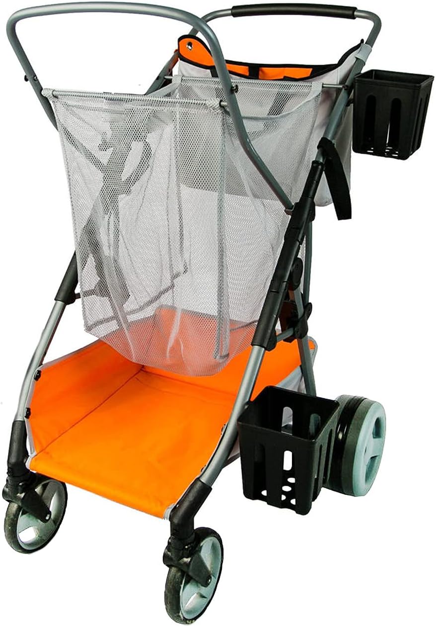 Compact Folding Cart with Oversized Wheels and Aluminum Frame U16830