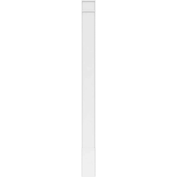 Smooth PVC Pilaster with Decorative Capital & Base (Pair) I869