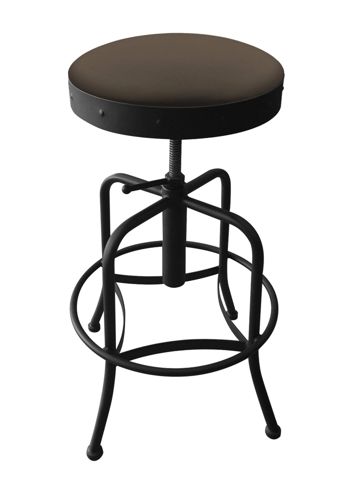 Adjustable Stool with Black Wrinkle Finish and Canter Earth Seat G12141