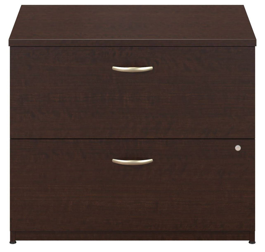 Mocha Cherry Lateral File Cabinet P54150