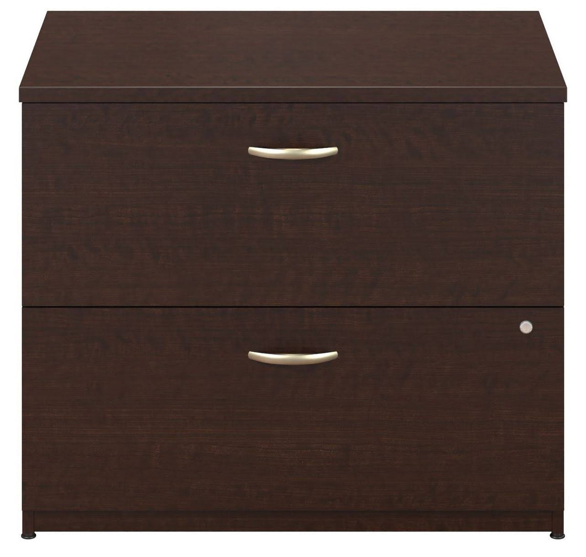 Mocha Cherry Lateral File Cabinet P54150