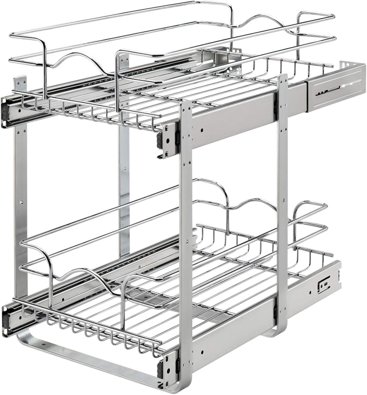 12 x 18 Inch 2-Tier Wire Pull Out Shelf B393