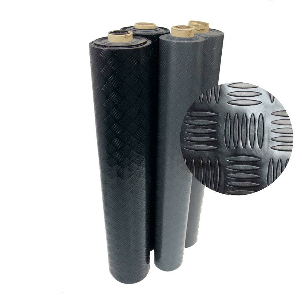 Black Rubber Flooring Rolls I7894