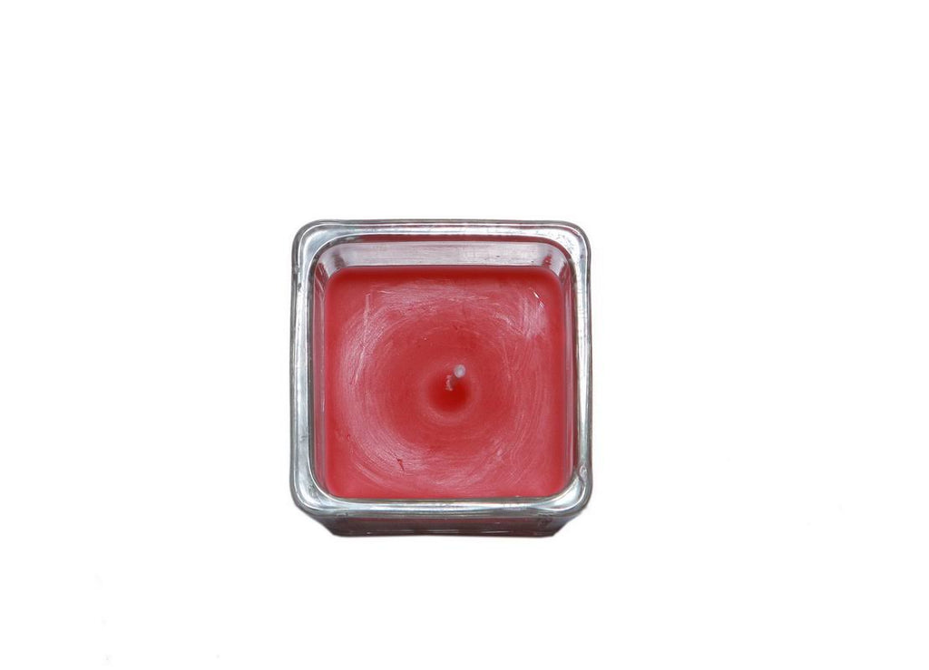 Square Glass Votive Candle T326