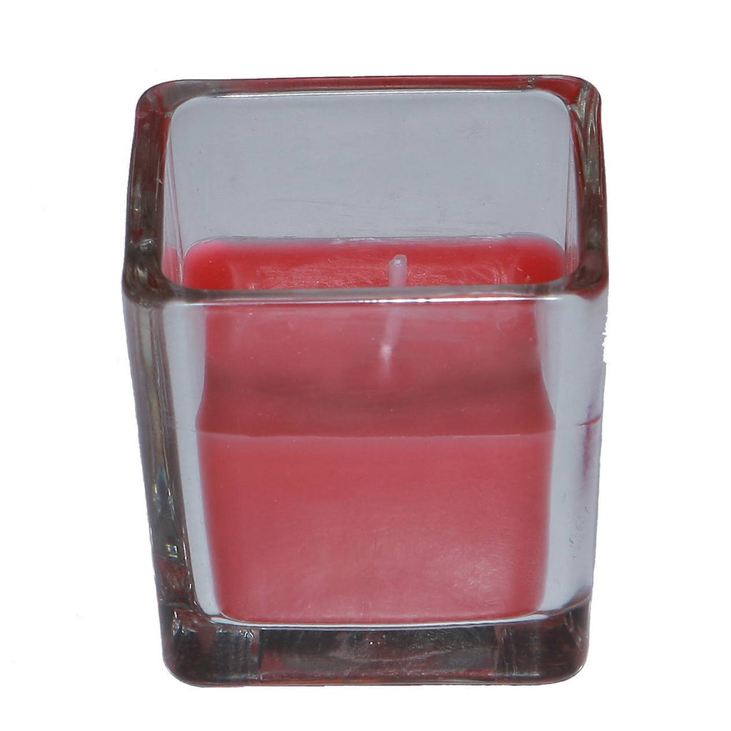 Square Glass Votive Candle T326