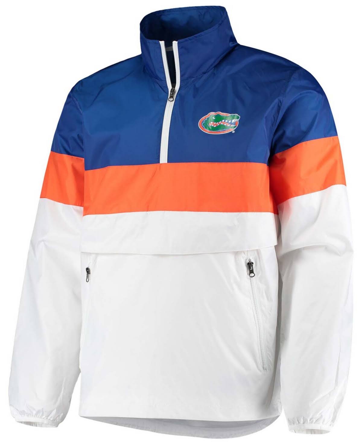 White Half-Zip Pullover Jacket D509