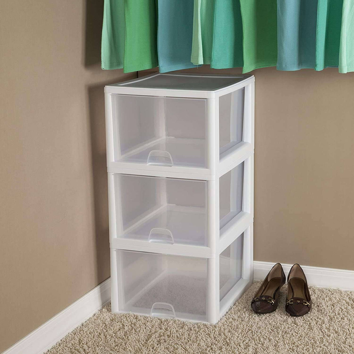 White 27 Qt Stacking Drawer Case of 4 H2128
