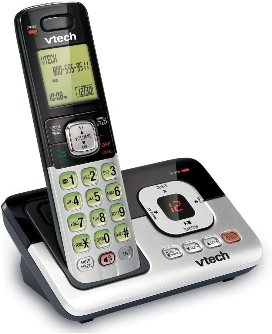 2-Handset Cordless Phone with Answering System I4989