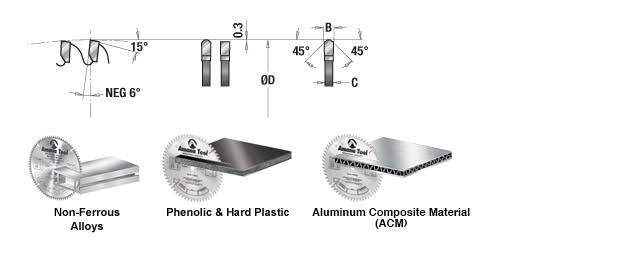 14 inch Carbide Tipped Aluminum and Non-Ferrous Metals Saw Blade A84599