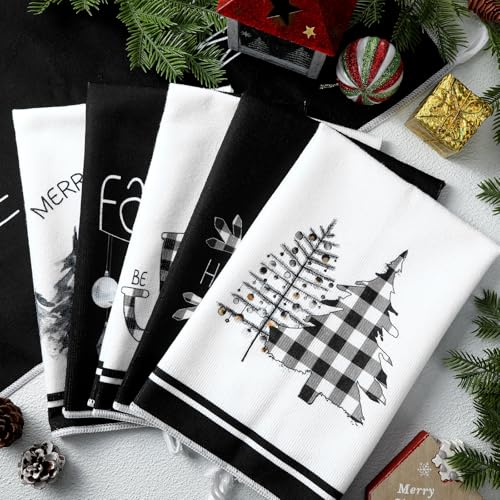 6 Pcs Christmas Kitchen Towels 16x24 Inch C4470