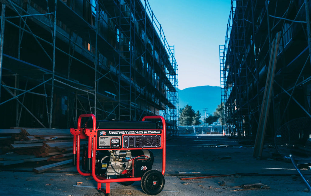 12000 Watt Dual Fuel Portable Generator with Electric Start R378