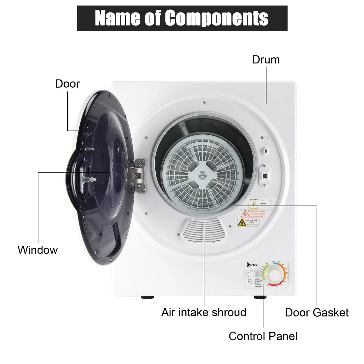 Portable 1.6 cu ft Compact Electric Dryer K656530