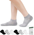 6 Pairs Bamboo Viscose Non Binding Diabetic Ankle Low Cut Socks N9189