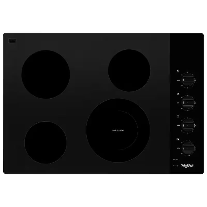 30 in. Black Electric Ceramic Glass Cooktop with 4 Elements O100516
