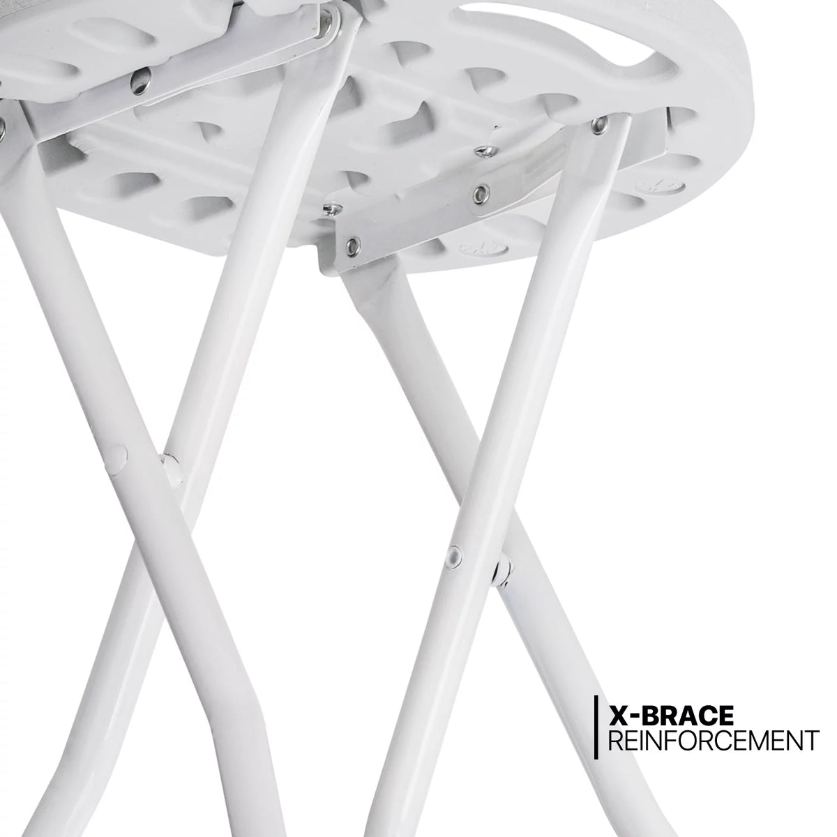13 Pieces 5.5 FT White Folding Table and Chair Set E13824