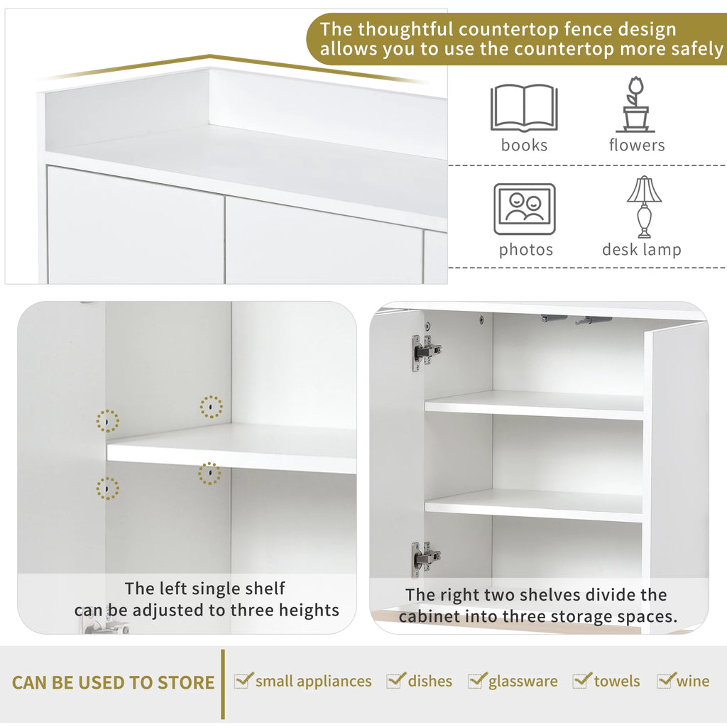 Modern White Sideboard Buffet Cabinet T952479