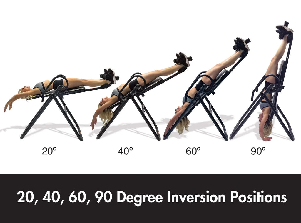 Blue Heat and Vibration Massage Inversion Table Y225