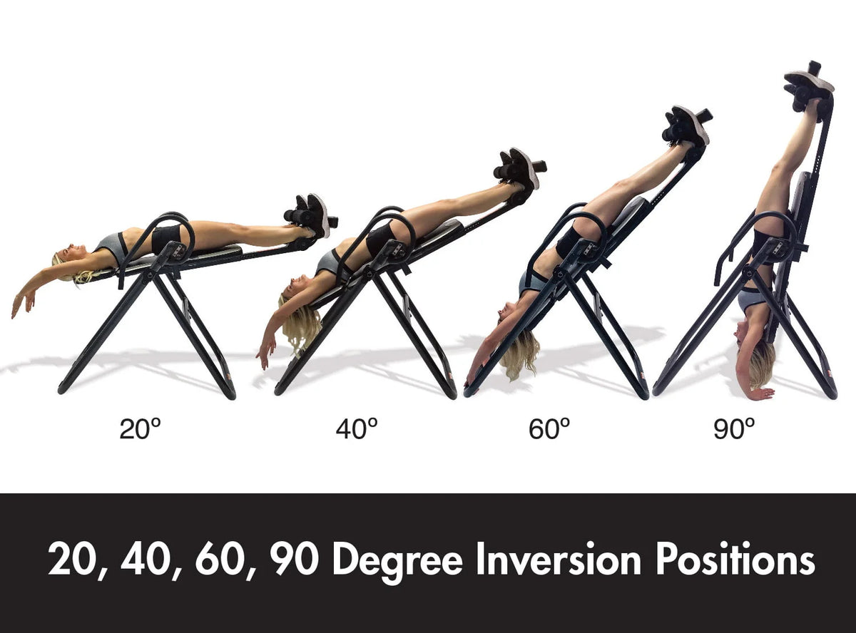 Blue Heat and Vibration Massage Inversion Table Y225