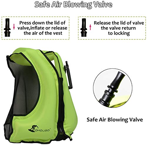 Inflatable Snorkel Vest for Adults 96-220 lbs F3082