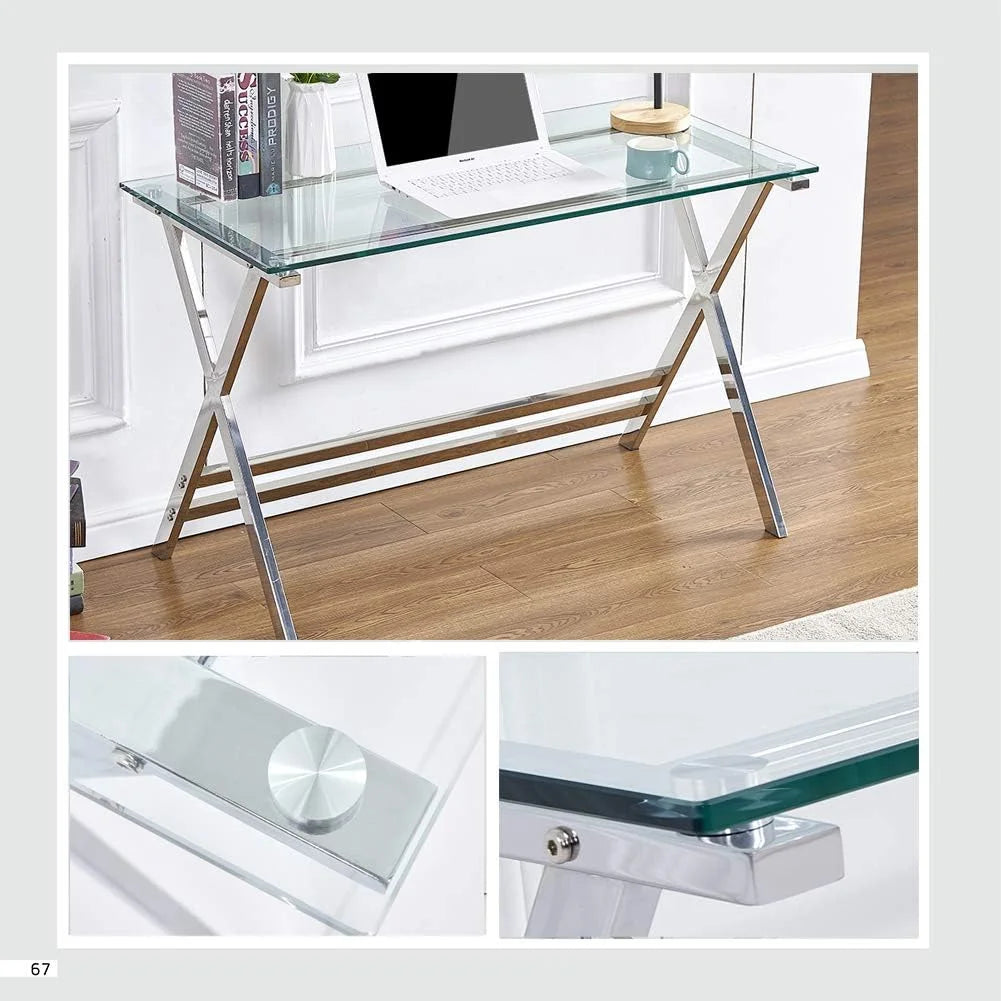 Tempered Glass Computer Desk H471
