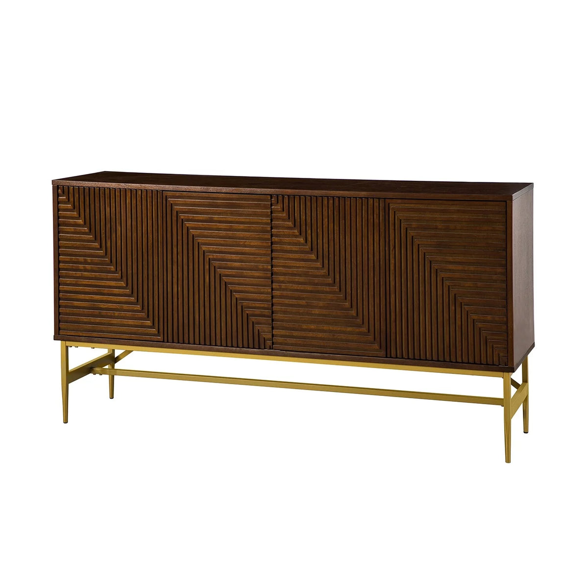 Walnut Sideboard with Metal Legs Y818