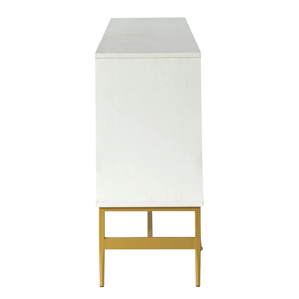 Walnut Sideboard with Metal Legs Y818
