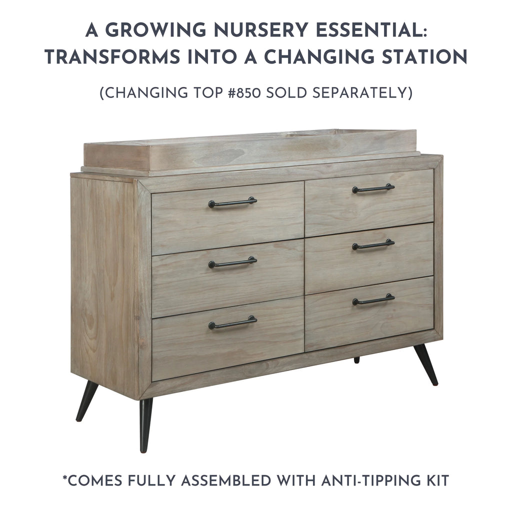 Mid Century Double Dresser D8823